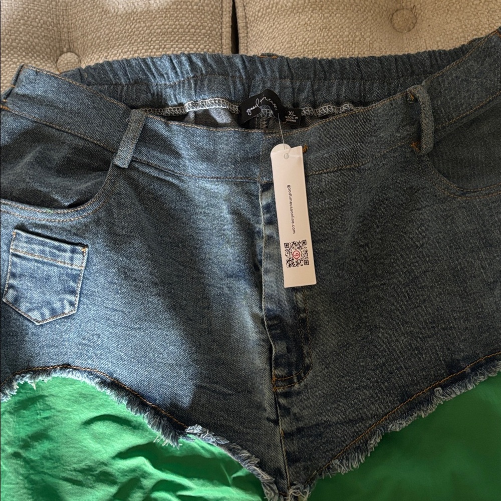 Denim patchwork pants - Picture 6 of 7